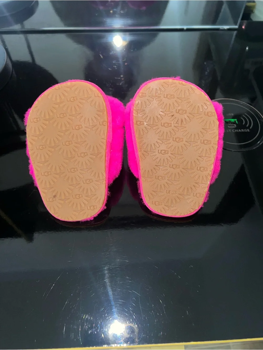 Baby Hot Pink Ugg Slides